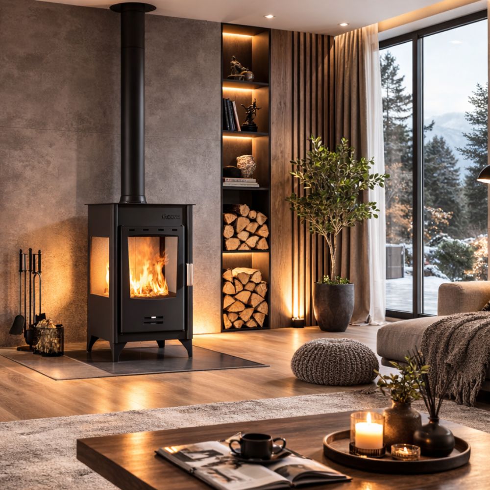 Houtkachel met oven Balkan Energy ATS 90-10 3 SIDE, 12.12kW | Houtkachels |  |