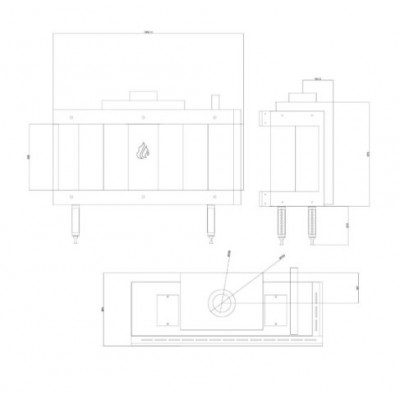 Gashaard Balkan Energy GAS CORNER 100, 10.2kW - Haarden