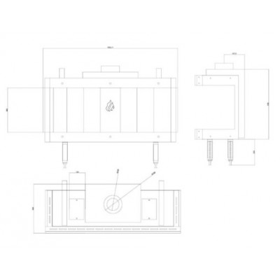 Gashaard Balkan Energy GAS PANORAMA 100, 10.2kW - Haarden