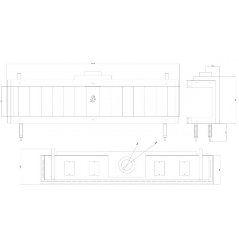 Gashaard Balkan Energy GAS PANORAMA 200, 17kW | Gashaarden | Haarden |