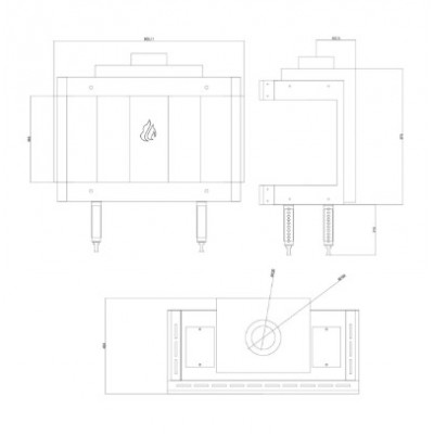 Gashaard Balkan Energy GAS PANORAMA 70, 7.8kW - Haarden