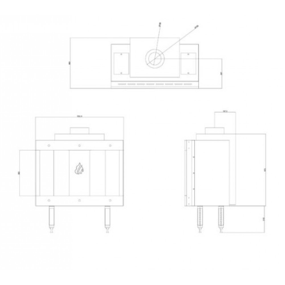 Gashaard Balkan Energy GAS STRAIGHT 70, 7.8kW | Gashaarden | Haarden |