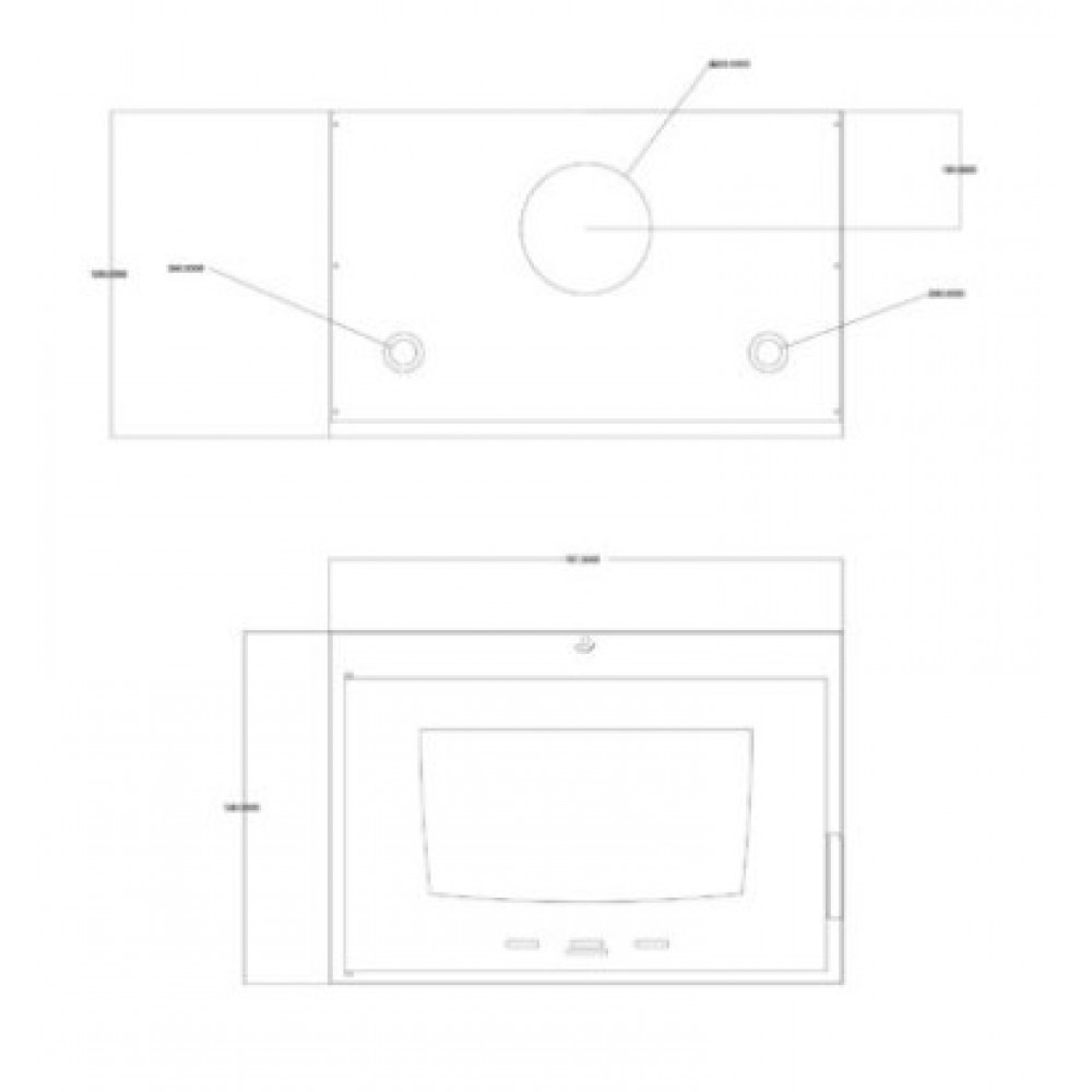 CV inbouwhaard Balkan Energy ATS INSERT HYDRO 800, 16.11kW | CV inbouwhaarden | Haarden |