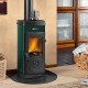 Italiaanse gietijzeren houtkachel La Nordica Super Junior groente, 5.7kW | Houtkachels |  |