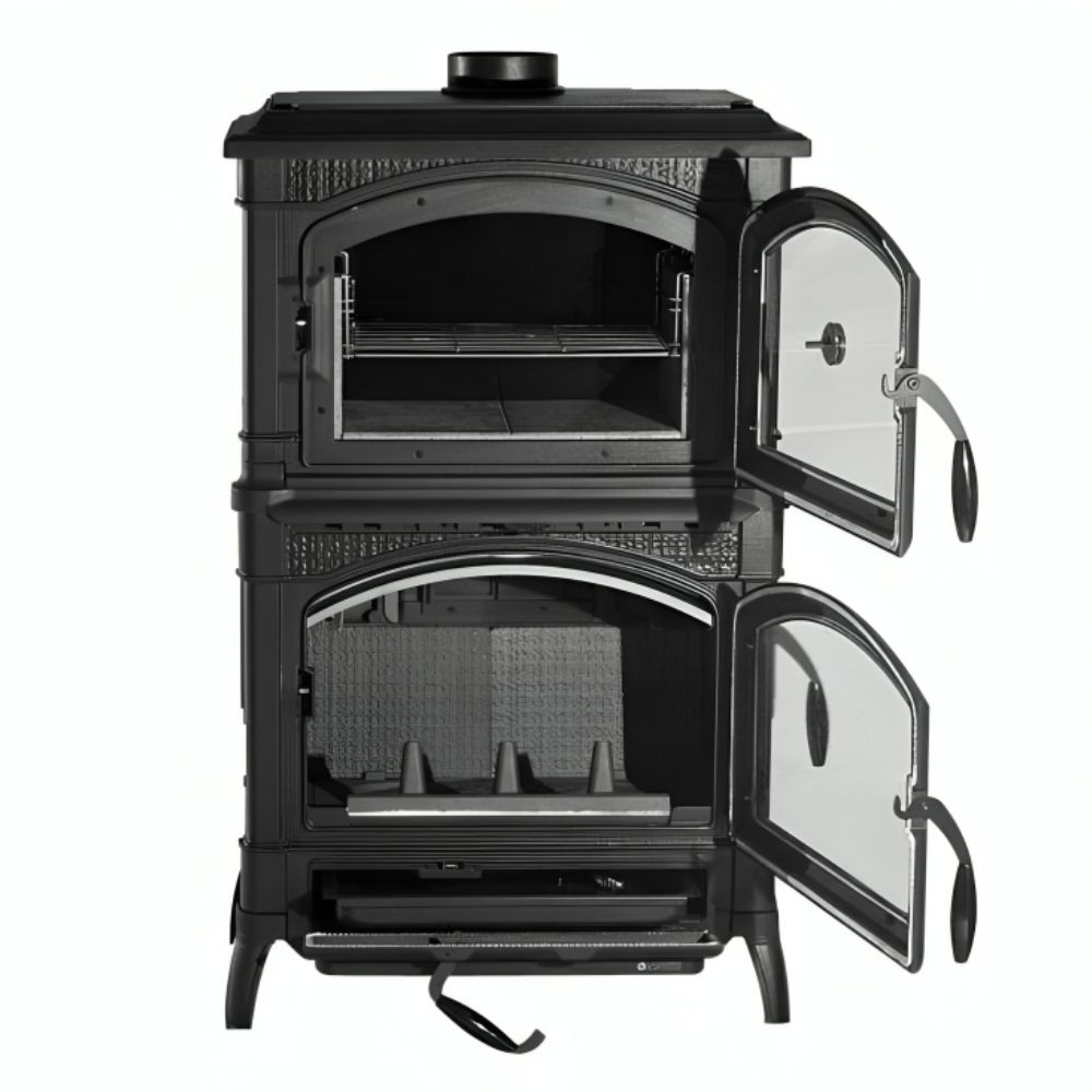 Italiaanse gietijzeren houtkachel met oven La Nordica Isotta Forno, 9.7kW | Gietijzeren haarden | Haarden |