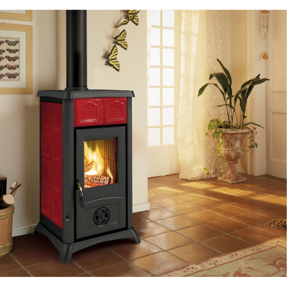 Italiaanse houtkachel La Nordica Gemma rood, 6.5kW | Houtkachels |  |