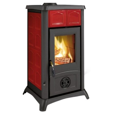 Italiaanse houtkachel La Nordica Gemma rood, 6.5kW - Productenvergelijking