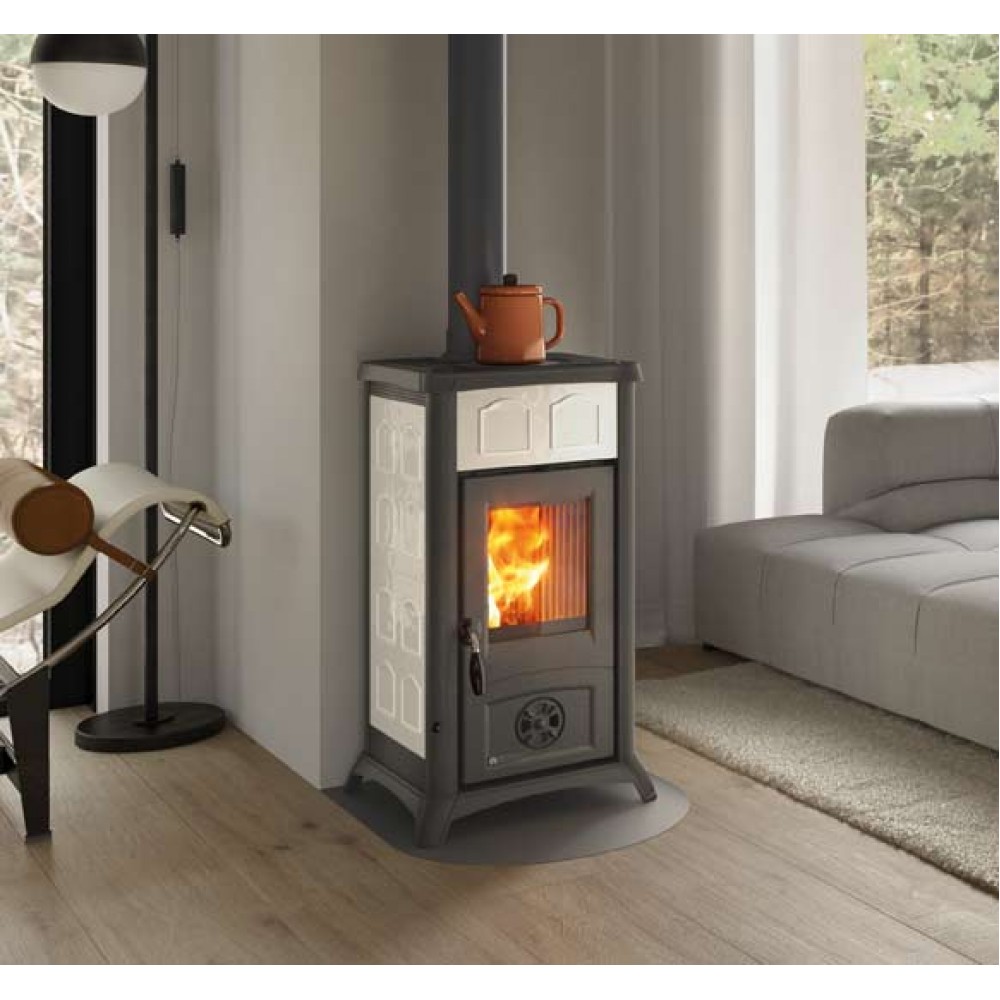Italiaanse houtkachel La Nordica Gemma wit, 6.5kW | Houtkachels |  |