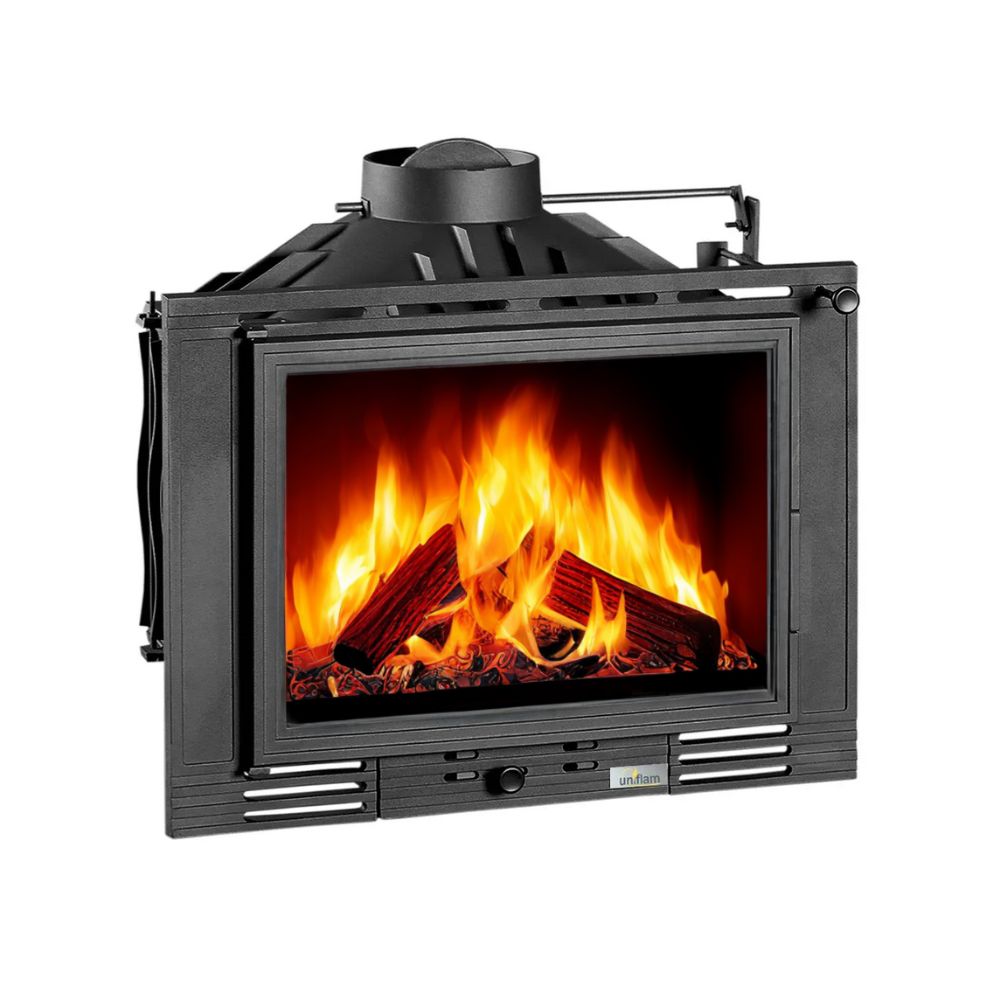 Inbouw haard UNIFLAM 700 ECO met klep en luchttoevoer, 8 kW | Gietijzeren haarden | Haarden |