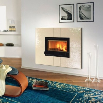 Italiaanse inbouw gietijzeren haard La Nordica 80 crystal Evo, 7.4kW - La Nordica