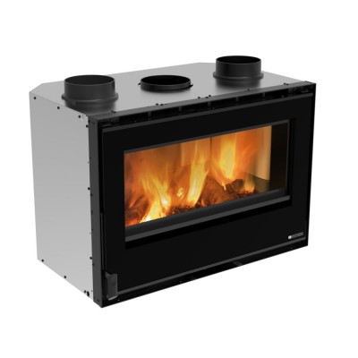 Italiaanse inbouw gietijzeren haard La Nordica 80 crystal Evo, 7.4kW - La Nordica