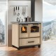 Italiaans hout fornuis La Nordica Family 4.5 bruin, 7.5kW | Gietijzeren haarden | Haarden |