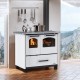 Italiaans hout fornuis La Nordica Family 4.5 wit, 7.5kW | Gietijzeren haarden | Haarden |