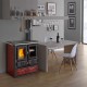 Italiaans hout fornuis La Nordica Rosetta, 7.9kW | Gietijzeren haarden | Haarden |