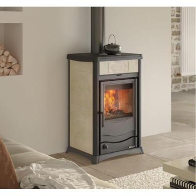 Italiaanse CV houtkachel La Nordica Termorossella Plus EVO DSA ecru, 11.1kW - La Nordica