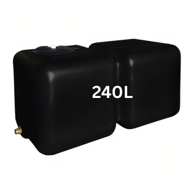 Drinkwatertank HydroMoby SMALL S11, horizontaal 50 L (zwart) - Drinkwatertanks