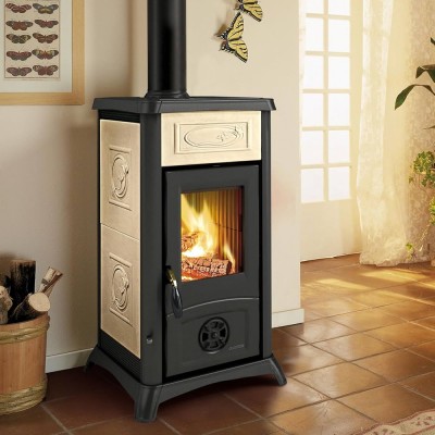 Italiaanse houtkachel La Nordica Gemma ecru, 6.5kW - Productenvergelijking