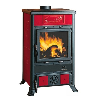 Italiaanse houtkachel La Nordica Rossella R1 rood, 9kW - La Nordica