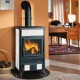 Italiaanse houtkachel La Nordica Rossella R1 wit, 9kW | Gietijzeren haarden | Haarden |