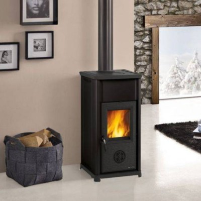 Italiaanse houtkachel La Nordica Tea zwart, 7kW - La Nordica
