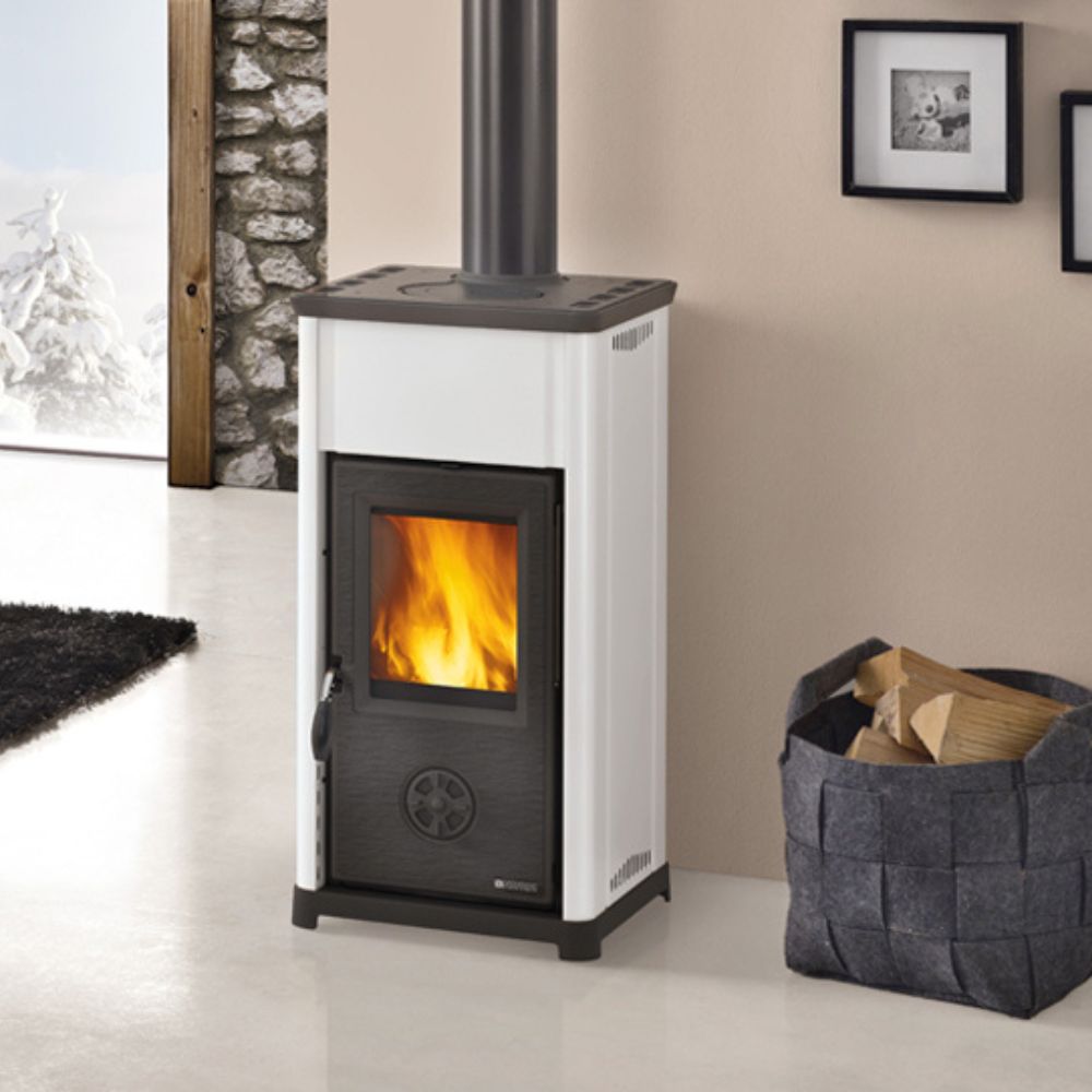 Italiaanse houtkachel La Nordica Tea wit, 7kW | Houtkachels |  |