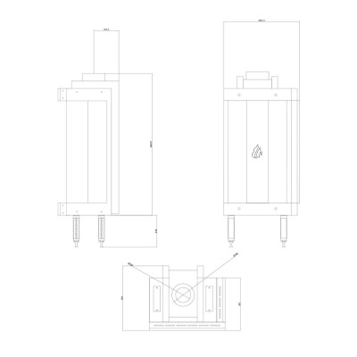 Gashaard Velmora Fire GAS STANDING CORNER, 3.9kW - 6.0kW - Haarden