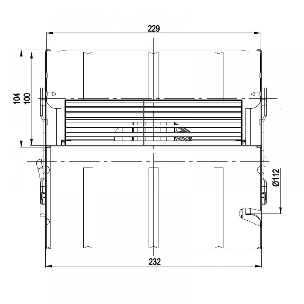 Centrifugaalventilator EBM voor pelletkachels Edilkamin, Karmek One, Anderen debiet 590 m³/h | Ventilatoren en blazers | Pelletkachel onderdelen |