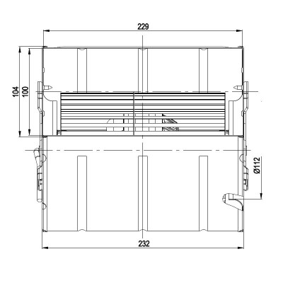 Centrifugaalventilator EBM voor pelletkachels Edilkamin, Karmek One, Anderen debiet 590 m³/h - Ventilatoren en blazers voor pelletkachel