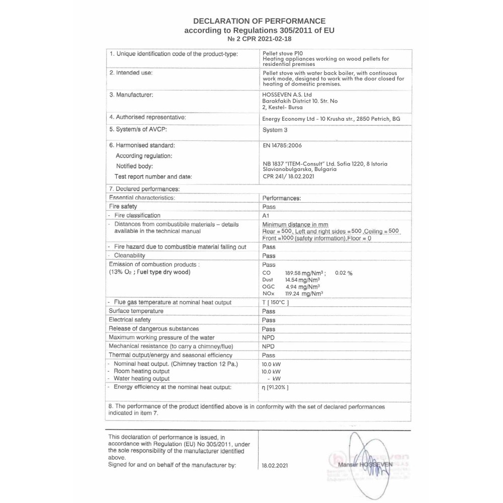 Pelletkachel Balkan Energy P10 Black, 10kW | Air pelletkachels | Pelletkachels |