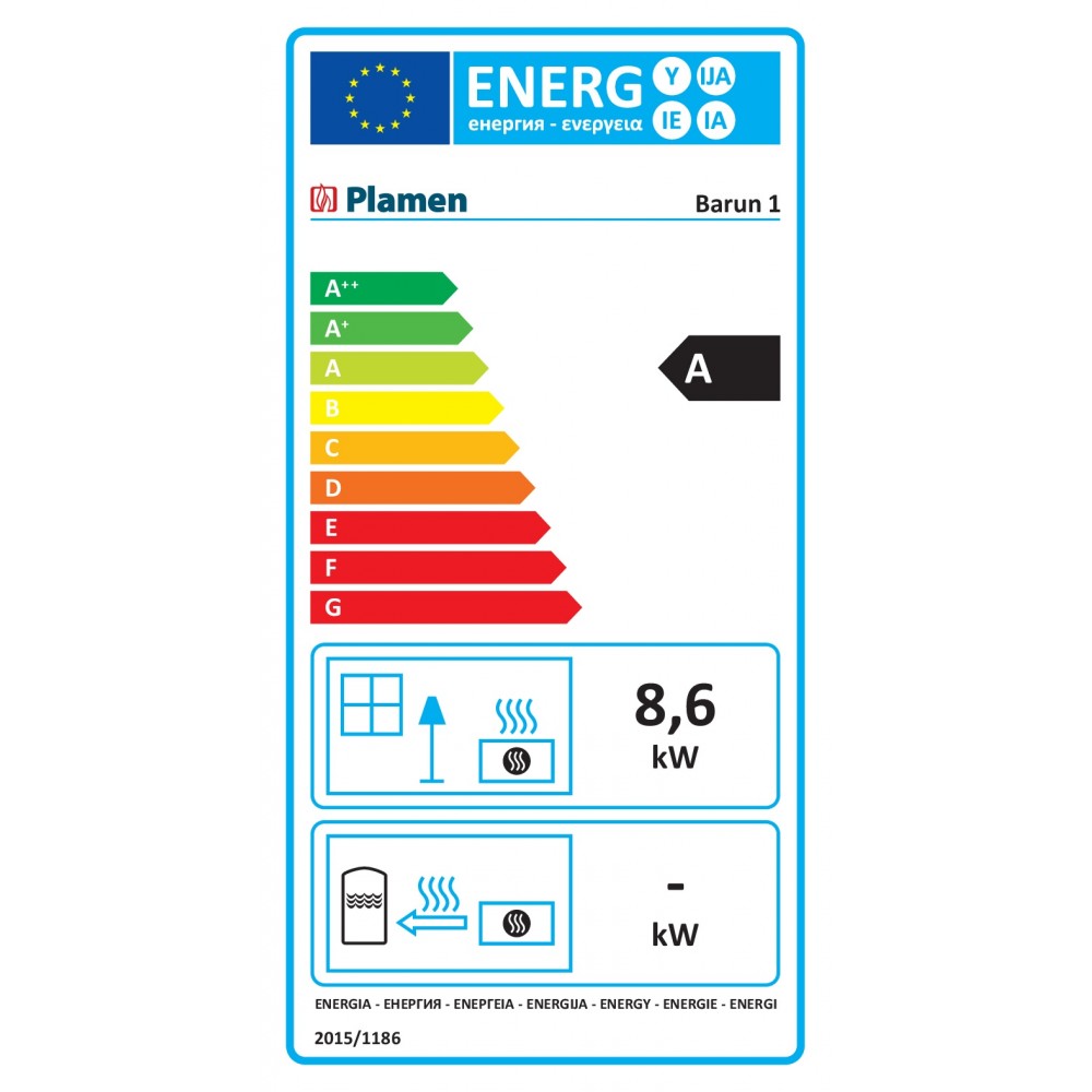 Inbouw haard Plamen Barun 1, Warmteopbrengst 8.6kW | Gietijzeren haarden | Haarden |