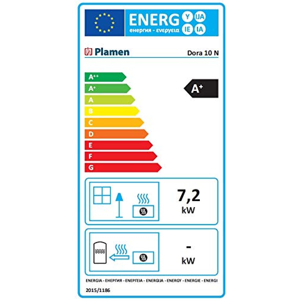 Houtkachel Plamen Dora 10N groente, 7.2kW | Gietijzeren houtkachels | Houtkachels |