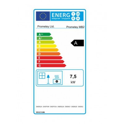 Houtkachel Prometey “Metal top 2”, 8kW - Houtkachels