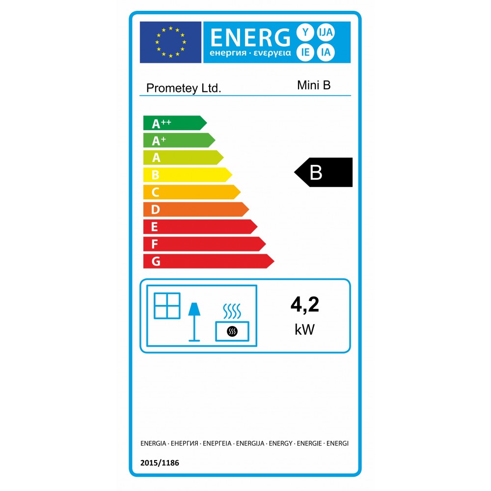 Houtkachel Prometey Mini B, 5kW |  |  |
