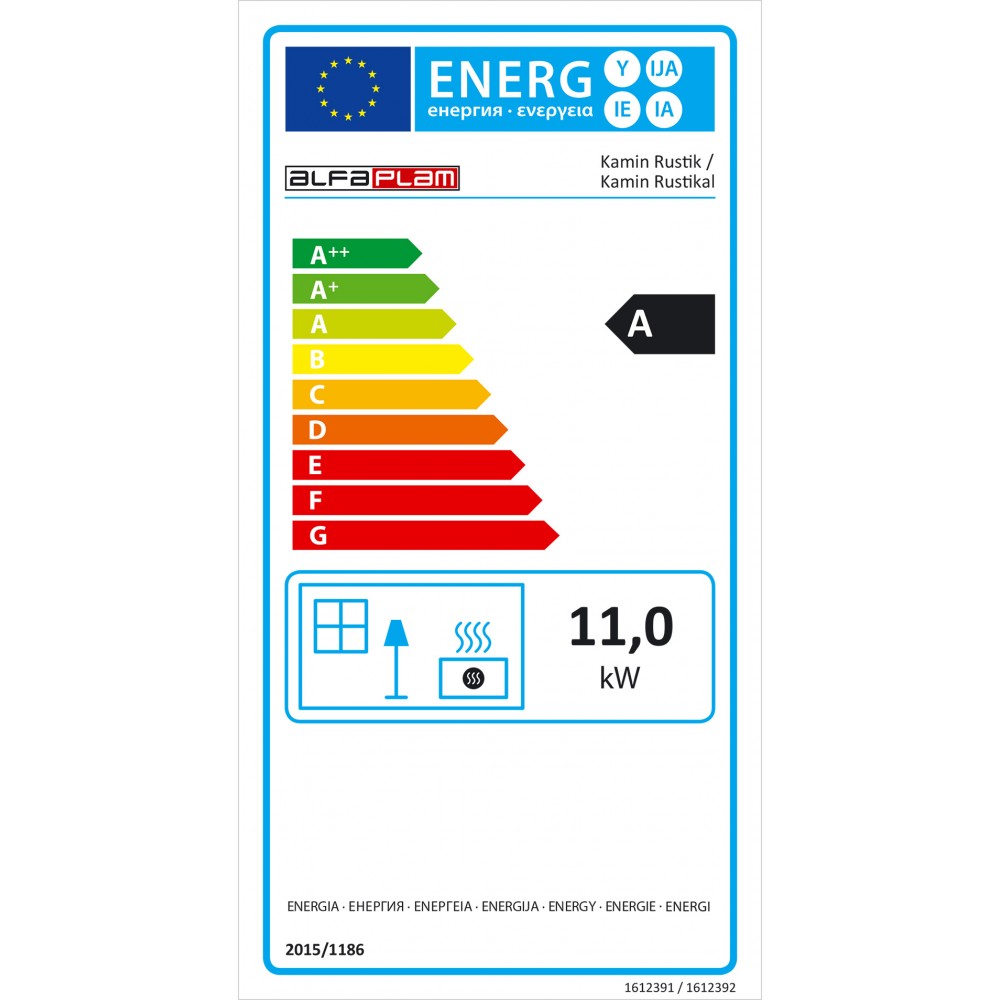 Houtkachel Alfa Plam Rustikal, met gietijzeren deur 11kW | Gietijzeren houtkachels | Houtkachels |