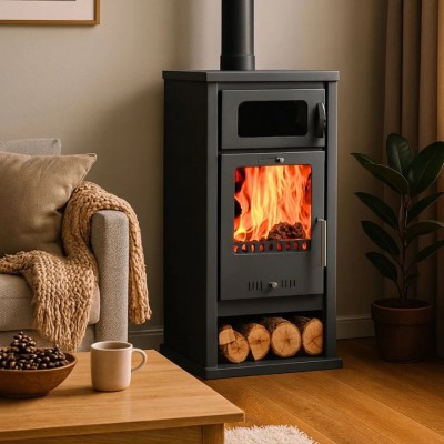 Houtkachel met oven Balkan Energy Troy, 7.8kW - Houtkachels