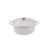 Diepe gietijzeren pot Solagio, Ivory, Ф12