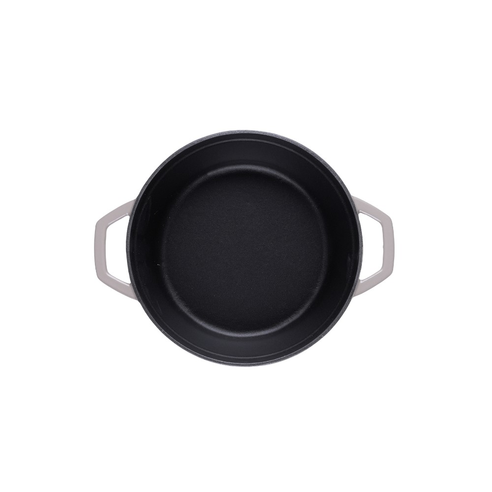Diepe gietijzeren pot Hosse, Ivory, Ф12 | Gietijzeren pot |  |