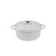 Diepe gietijzeren pot Hosse, Ivory, Ф12 | Gietijzeren pot |  |