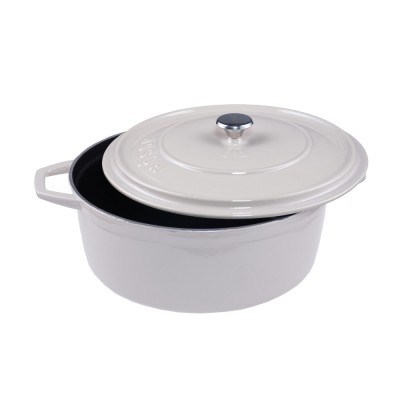 Diepe gietijzeren pot Hosse, Ivory, Ф24 - Productenvergelijking
