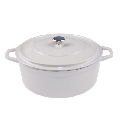 Diepe gietijzeren pot Hosse, Ivory, Ф28 - Productenvergelijking
