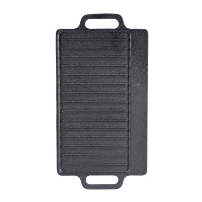 Dubbelzijdige gietijzeren grillplaat, 38x23 cm - Productenvergelijking