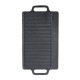 Dubbelzijdige gietijzeren grillplaat, 43x23 cm | Gietijzeren plaat |  |