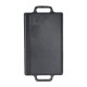 Dubbelzijdige gietijzeren grillplaat, 43x23 cm | Gietijzeren plaat |  |