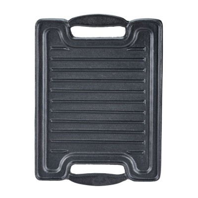 Dubbelzijdige gietijzeren grillplaat, 36x25 cm - Productenvergelijking