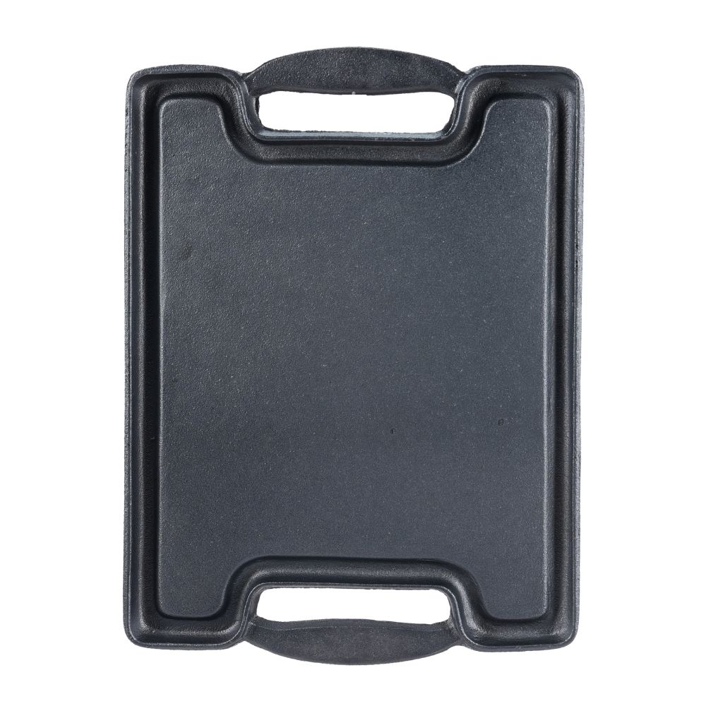 Dubbelzijdige gietijzeren grillplaat, 36x25 cm |  |  |