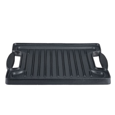 Dubbelzijdige gietijzeren grillplaat, 36x25 cm - Productenvergelijking
