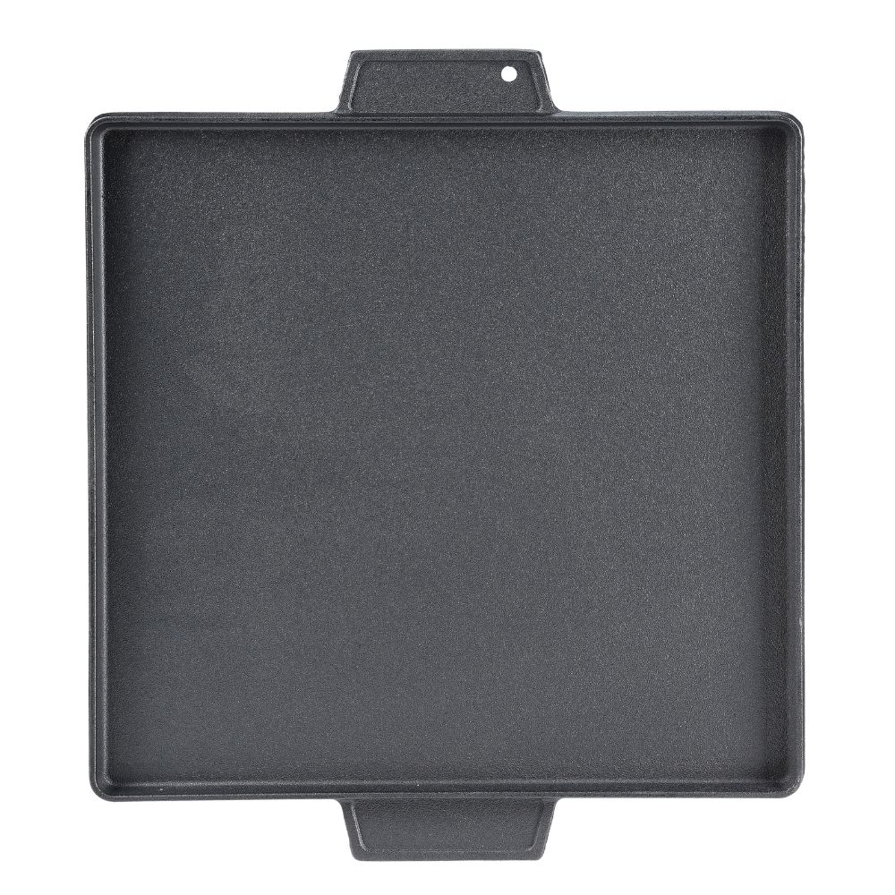 Dubbelzijdige gietijzeren grillplaat, 38x38 cm | Gietijzeren plaat |  |