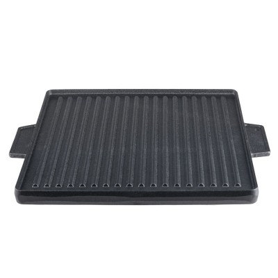 Dubbelzijdige gietijzeren grillplaat, 38x38 cm - Productenvergelijking