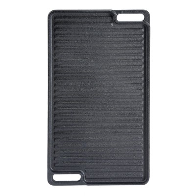 Dubbelzijdige gietijzeren grillplaat, 46x26 cm - Productenvergelijking