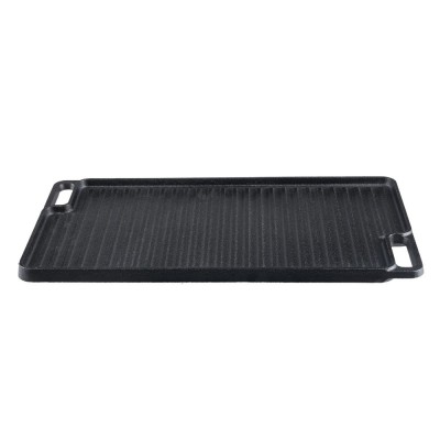 Dubbelzijdige gietijzeren grillplaat, 46x26 cm - Productenvergelijking